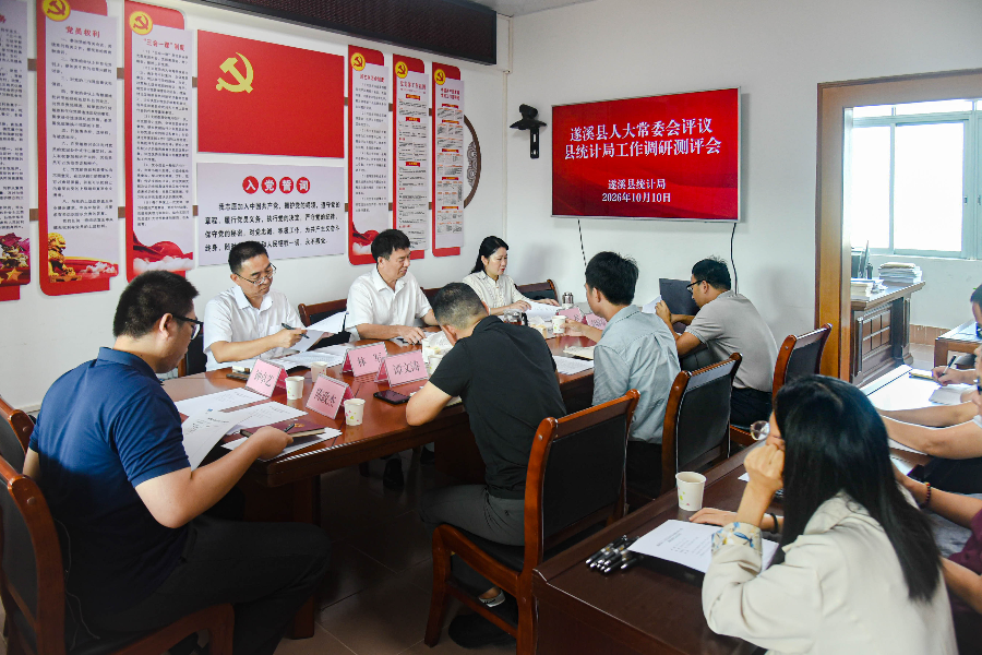 县人大常委会开展对县统计局工作评议调研