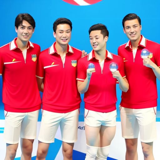 中国游泳队在亚运会上勇夺多项金牌